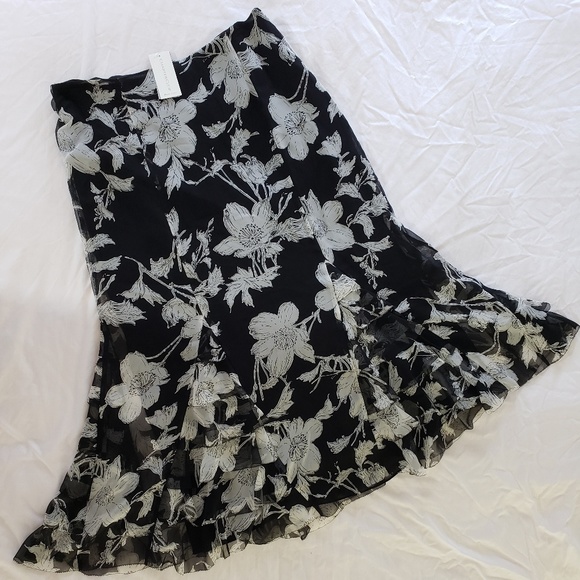 Charter Club Dresses & Skirts - Charter Club Ruffled 100% Silk Skirt Size 12
